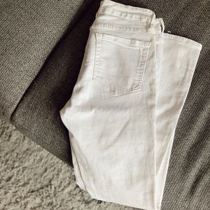 good american white skinny jeans